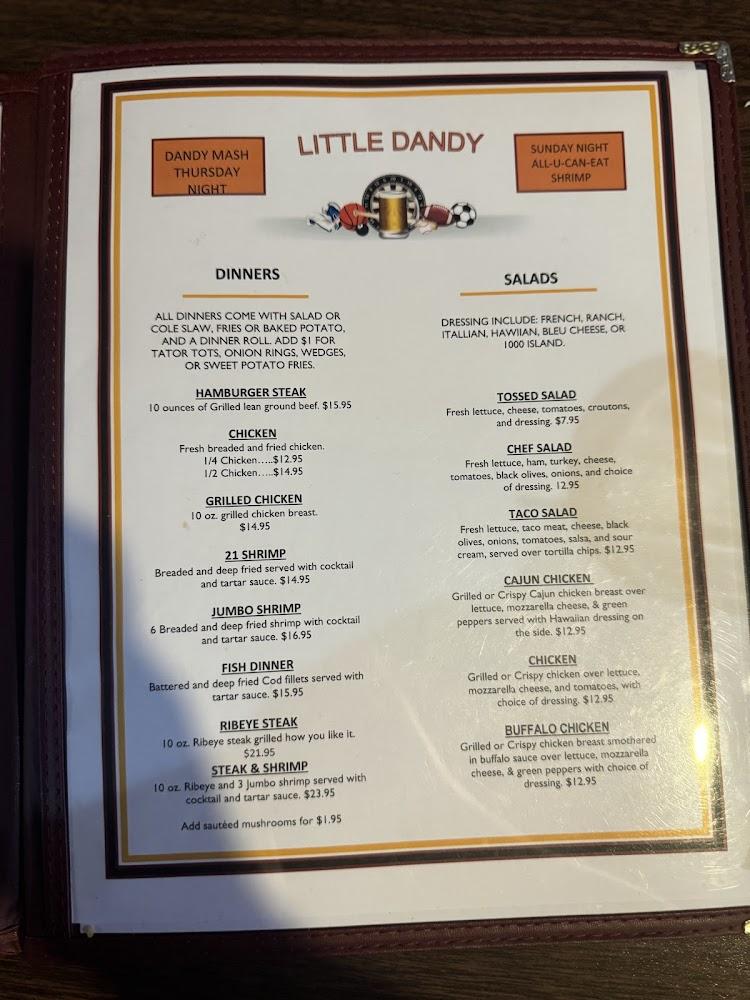 Little Dandy Bar & Grill Menu image 1