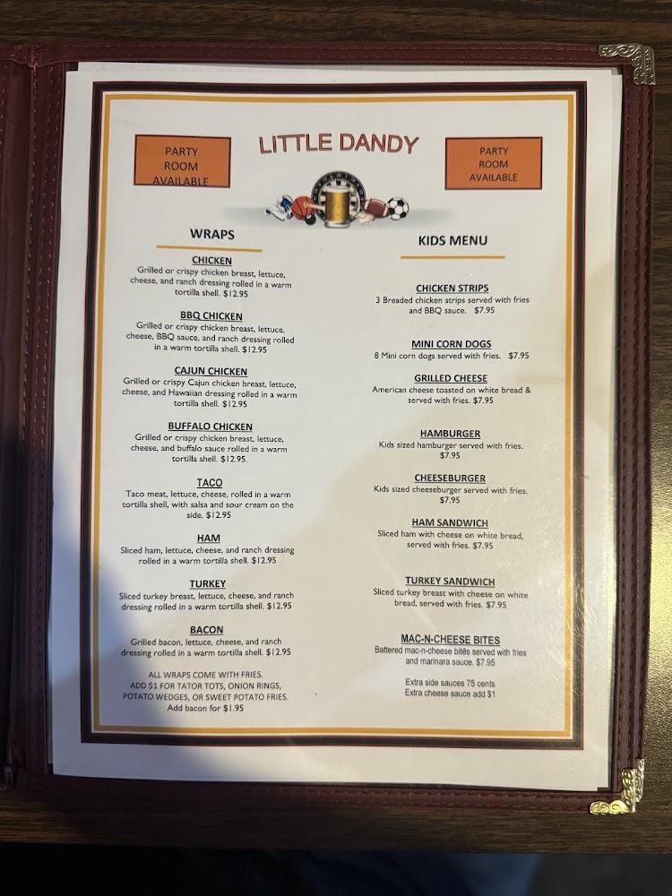 Little Dandy Bar & Grill Menu image 2