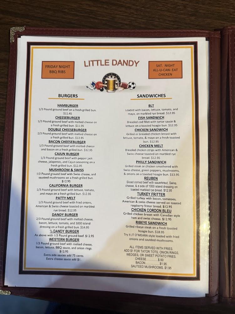 Little Dandy Bar & Grill Menu image 4